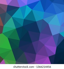 Vector, multicolor geometric background. Triangles, triangulation. Geometric mosaic, colored triangles, application in origami style. Abstract background for web.