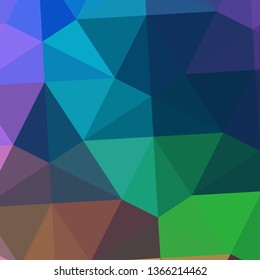 Vector, multicolor geometric background. Triangles, triangulation. Geometric mosaic, colored triangles, application in origami style. Abstract background for web.