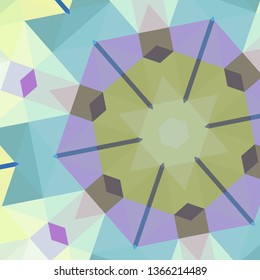 Vector, multicolor geometric background. Triangles, triangulation. Geometric mosaic, colored triangles, application in origami style. Abstract background for web.