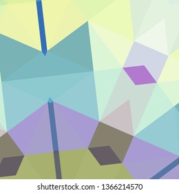 Vector, multicolor geometric background. Triangles, triangulation. Geometric mosaic, colored triangles, application in origami style. Abstract background for web.