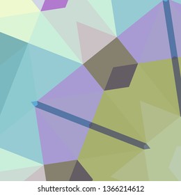 Vector, multicolor geometric background. Triangles, triangulation. Geometric mosaic, colored triangles, application in origami style. Abstract background for web.