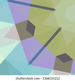 Vector, multicolor geometric background. Triangles, triangulation. Geometric mosaic, colored triangles, application in origami style. Abstract background for web.