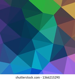 Vector, multicolor geometric background. Triangles, triangulation. Geometric mosaic, colored triangles, application in origami style. Abstract background for web.