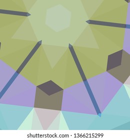 Vector, multicolor geometric background. Triangles, triangulation. Geometric mosaic, colored triangles, application in origami style. Abstract background for web.