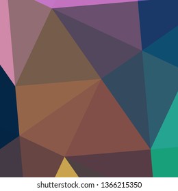Vector, multicolor geometric background. Triangles, triangulation. Geometric mosaic, colored triangles, application in origami style. Abstract background for web.