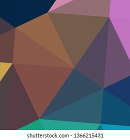 Vector, multicolor geometric background. Triangles, triangulation. Geometric mosaic, colored triangles, application in origami style. Abstract background for web.