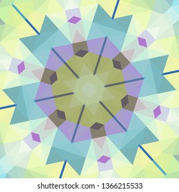 Vector, multicolor geometric background. Triangles, triangulation. Geometric mosaic, colored triangles, application in origami style. Abstract background for web.