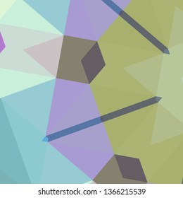Vector, multicolor geometric background. Triangles, triangulation. Geometric mosaic, colored triangles, application in origami style. Abstract background for web.