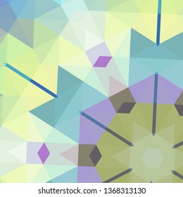 Vector, multicolor geometric background. Triangles, triangulation. Geometric mosaic, colored triangles, application in origami style. Abstract background for web.