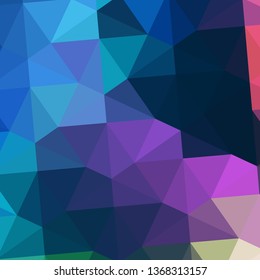 Vector, multicolor geometric background. Triangles, triangulation. Geometric mosaic, colored triangles, application in origami style. Abstract background for web.