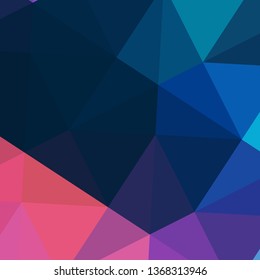 Vector, multicolor geometric background. Triangles, triangulation. Geometric mosaic, colored triangles, application in origami style. Abstract background for web.
