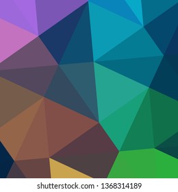 Vector, multicolor geometric background. Triangles, triangulation. Geometric mosaic, colored triangles, application in origami style. Abstract background for web.