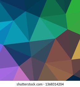 Vector, multicolor geometric background. Triangles, triangulation. Geometric mosaic, colored triangles, application in origami style. Abstract background for web.