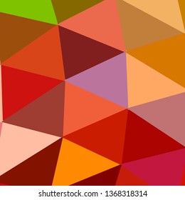 Vector, multicolor geometric background. Triangles, triangulation. Geometric mosaic, colored triangles, application in origami style. Abstract background for web.