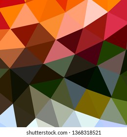 Vector, multicolor geometric background. Triangles, triangulation. Geometric mosaic, colored triangles, application in origami style. Abstract background for web.