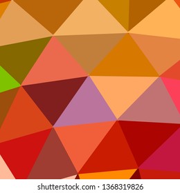 Vector, multicolor geometric background. Triangles, triangulation. Geometric mosaic, colored triangles, application in origami style. Abstract background for web.
