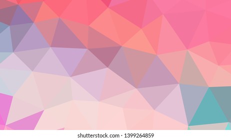 Vector, multicolor geometric background. Triangles, triangulation. Geometric mosaic, colored triangles, application in origami style. Abstract background for web.
