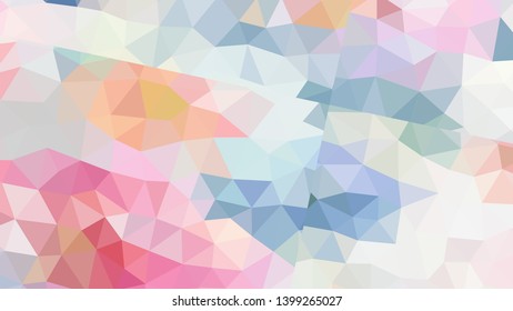 Vector, multicolor geometric background. Triangles, triangulation. Geometric mosaic, colored triangles, application in origami style. Abstract background for web.