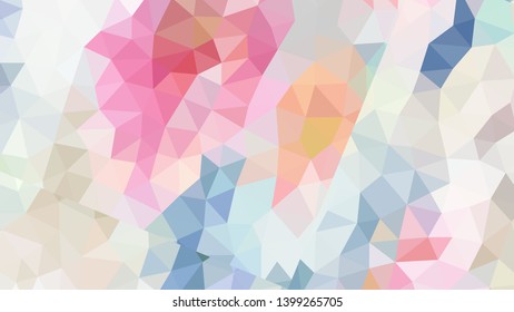 Vector, multicolor geometric background. Triangles, triangulation. Geometric mosaic, colored triangles, application in origami style. Abstract background for web.