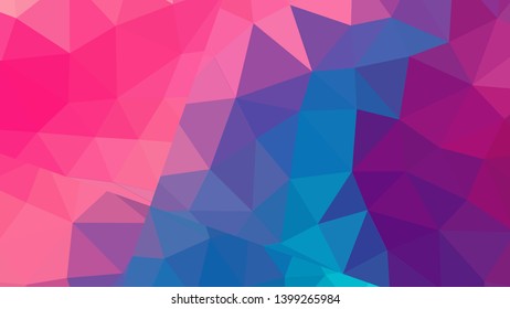 Vector, multicolor geometric background. Triangles, triangulation. Geometric mosaic, colored triangles, application in origami style. Abstract background for web.