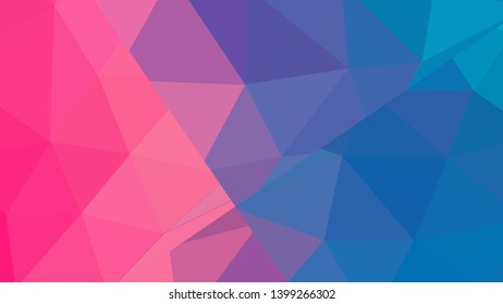 Vector, multicolor geometric background. Triangles, triangulation. Geometric mosaic, colored triangles, application in origami style. Abstract background for web.