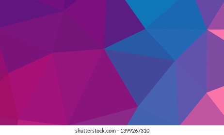 Vector, multicolor geometric background. Triangles, triangulation. Geometric mosaic, colored triangles, application in origami style. Abstract background for web.