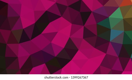 Vector, multicolor geometric background. Triangles, triangulation. Geometric mosaic, colored triangles, application in origami style. Abstract background for web.
