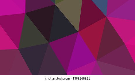 Vector, multicolor geometric background. Triangles, triangulation. Geometric mosaic, colored triangles, application in origami style. Abstract background for web.