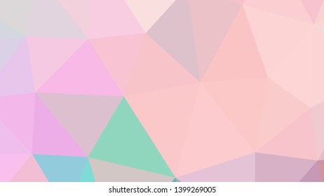 Vector, multicolor geometric background. Triangles, triangulation. Geometric mosaic, colored triangles, application in origami style. Abstract background for web.