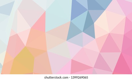 Vector, multicolor geometric background. Triangles, triangulation. Geometric mosaic, colored triangles, application in origami style. Abstract background for web.