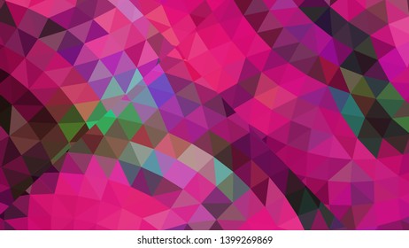 Vector, multicolor geometric background. Triangles, triangulation. Geometric mosaic, colored triangles, application in origami style. Abstract background for web.