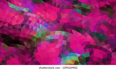 Vector, multicolor geometric background. Triangles, triangulation. Geometric mosaic, colored triangles, application in origami style. Abstract background for web.