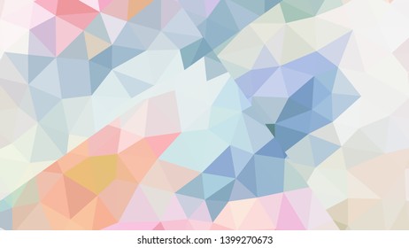 Vector, multicolor geometric background. Triangles, triangulation. Geometric mosaic, colored triangles, application in origami style. Abstract background for web.