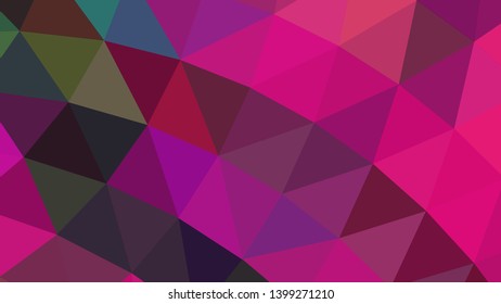 Vector, multicolor geometric background. Triangles, triangulation. Geometric mosaic, colored triangles, application in origami style. Abstract background for web.