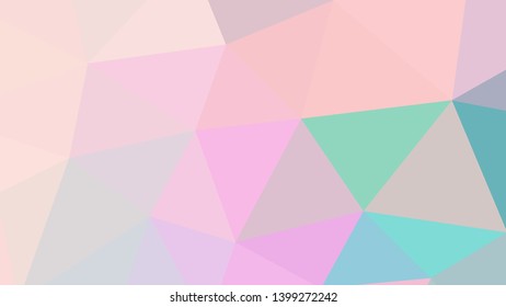 Vector, multicolor geometric background. Triangles, triangulation. Geometric mosaic, colored triangles, application in origami style. Abstract background for web.