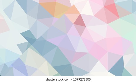 Vector, multicolor geometric background. Triangles, triangulation. Geometric mosaic, colored triangles, application in origami style. Abstract background for web.
