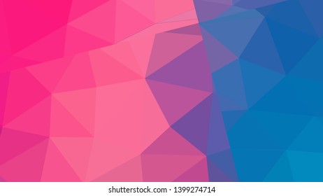 Vector, multicolor geometric background. Triangles, triangulation. Geometric mosaic, colored triangles, application in origami style. Abstract background for web.