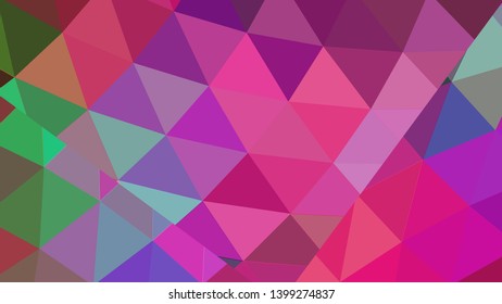 Vector, multicolor geometric background. Triangles, triangulation. Geometric mosaic, colored triangles, application in origami style. Abstract background for web.