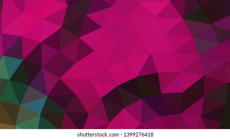 Vector, multicolor geometric background. Triangles, triangulation. Geometric mosaic, colored triangles, application in origami style. Abstract background for web.