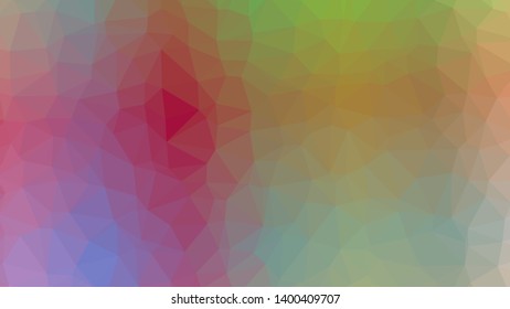Vector, multicolor geometric background. Triangles, triangulation. Geometric mosaic, colored triangles, application in origami style. Abstract background for web.