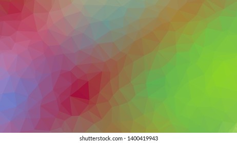 Vector, multicolor geometric background. Triangles, triangulation. Geometric mosaic, colored triangles, application in origami style. Abstract background for web.