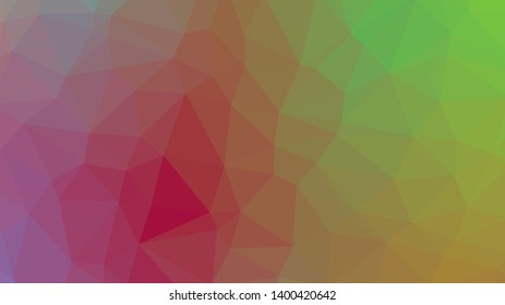 Vector, multicolor geometric background. Triangles, triangulation. Geometric mosaic, colored triangles, application in origami style. Abstract background for web.