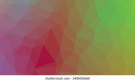 Vector, multicolor geometric background. Triangles, triangulation. Geometric mosaic, colored triangles, application in origami style. Abstract background for web.