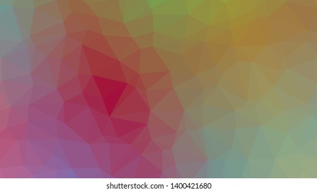 Vector, multicolor geometric background. Triangles, triangulation. Geometric mosaic, colored triangles, application in origami style. Abstract background for web.