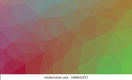 Vector, multicolor geometric background. Triangles, triangulation. Geometric mosaic, colored triangles, application in origami style. Abstract background for web.