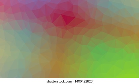 Vector, multicolor geometric background. Triangles, triangulation. Geometric mosaic, colored triangles, application in origami style. Abstract background for web.