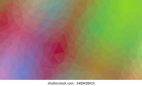 Vector, multicolor geometric background. Triangles, triangulation. Geometric mosaic, colored triangles, application. Abstract background for web.
