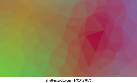 Vector, multicolor geometric background. Triangles, triangulation. Geometric mosaic, colored triangles, application in origami style. Abstract background for web.