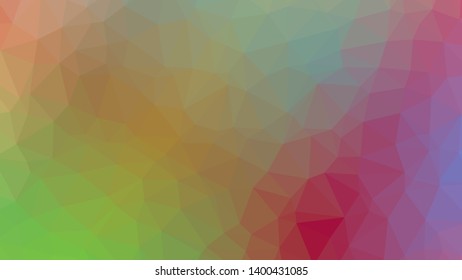 Vector, multicolor geometric background. Triangles, triangulation. Geometric mosaic, colored triangles, application in origami style. Abstract background for web.