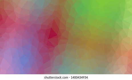 Vector, multicolor geometric background. Triangles, triangulation. Geometric mosaic, colored triangles, application in origami style. Abstract background for web.